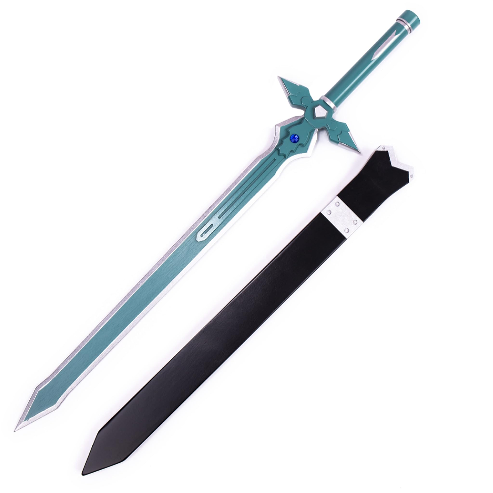 Cosplay Sword Art Online Kirito Large Wooden Cosplay Sword Dark Repulser with Sword Sheath