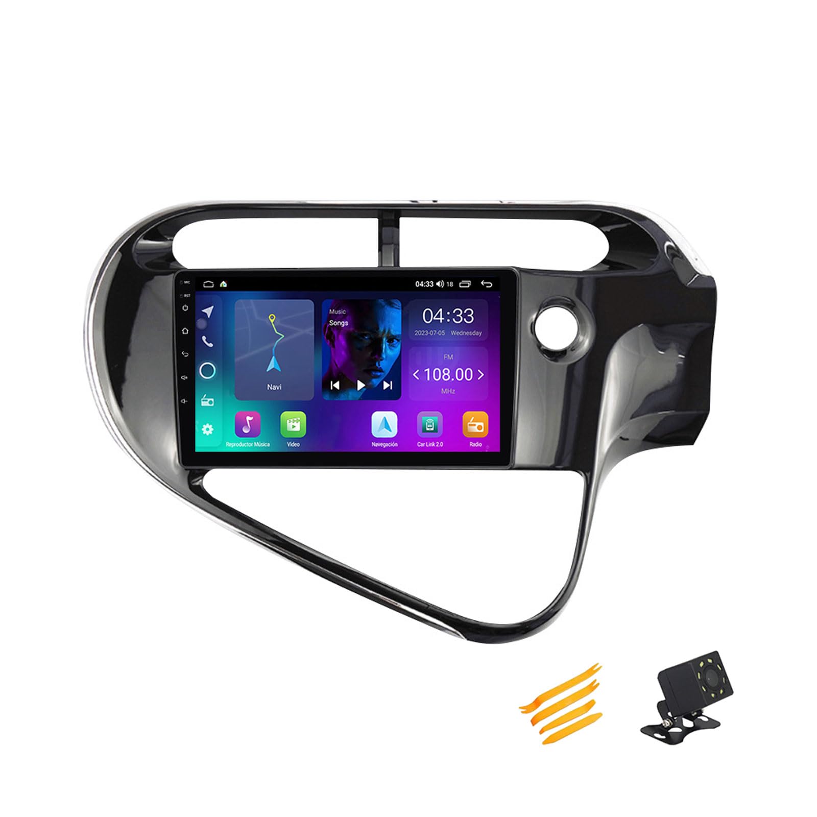 Écran Autoradio CarPlay pour Toyota Prius C, Fini les Câbles !