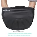 PHELRENA Swimming Cap Waterproof Premium Silicone Solid Long Hair Earmuffs Swim Cap Flexible Reversible for Adults Kids Women Men, Keeps Hair Clean Ear Dry, Free with Nose Clip and Ear Plugs gallery image