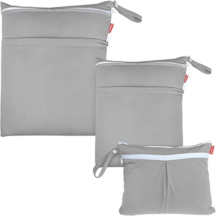 Amazon Damero ウェットバッグ 防水バッグ 3点セット オムツ おしりふき 着替え タオル 水着 お風呂用品入れ マルチ収納 保育園 旅行 プール 温泉 スポーツジム 活躍 プレゼント グレー おむつポーチ ベビー マタニティ 通販 Amazon Damero ウェットバッグ 防水バッグ 3点セット オムツ おしりふき 着替え タオル 水着 お風呂用品入れ マルチ収納 保育園 旅行 プール 温泉 スポーツジム 活躍 プレゼント グレー おむつポーチ ベビー マタニティ 通販