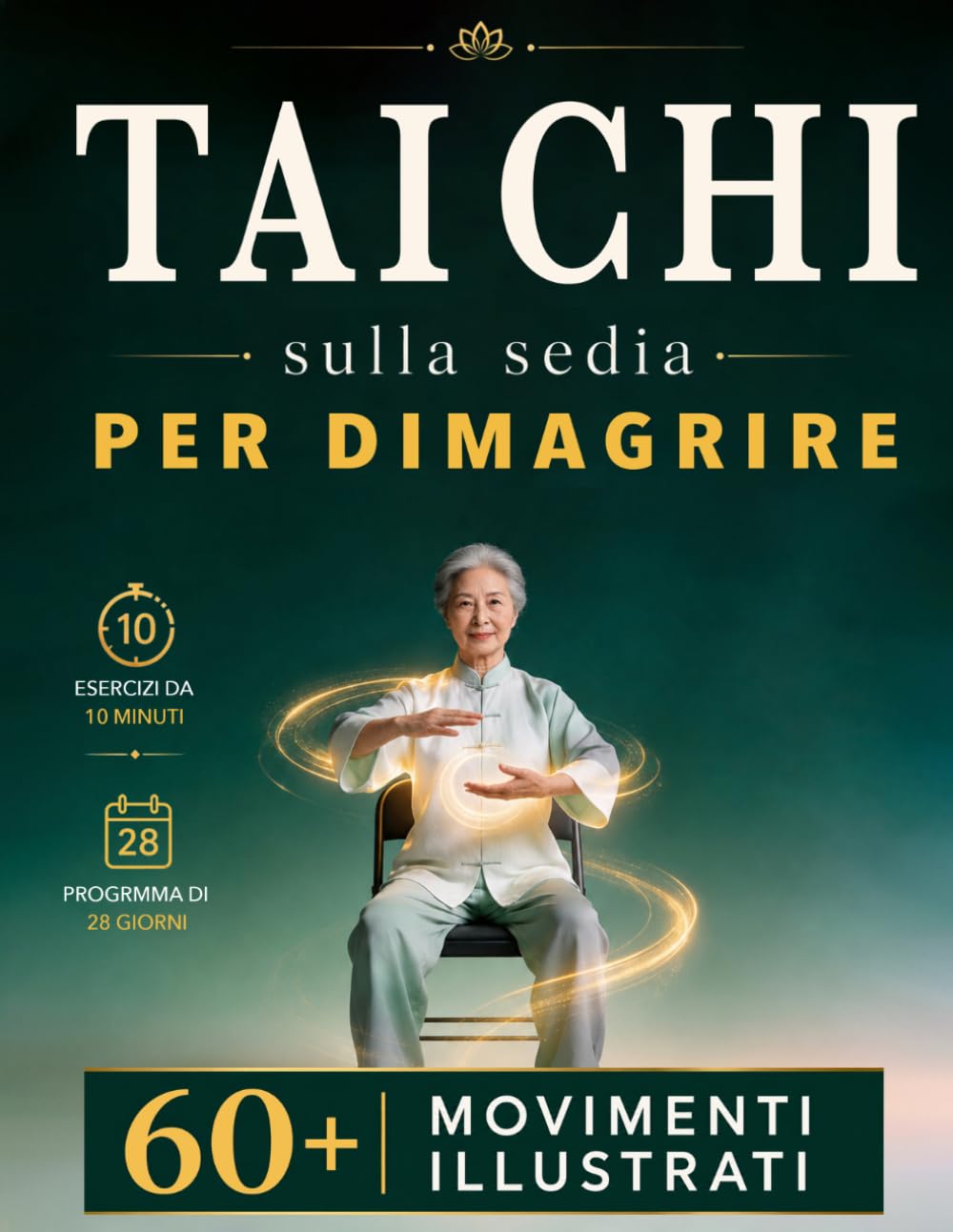 TAI CHI SULLA SEDIA PER DIMAGRIRE: La Pratica Quotidiana per Sentirsi più Leggeri, Attivi e Flessibili con Routine da 10 Minuti ed Esercizi Illustrati. Include Programma di 28 Giorni, BONUS & E-BOOK