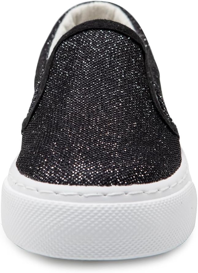 Toandon Toddler Girls Kids Sparkle Slip On Sneakers Loafers Age 2-10 - Image 3