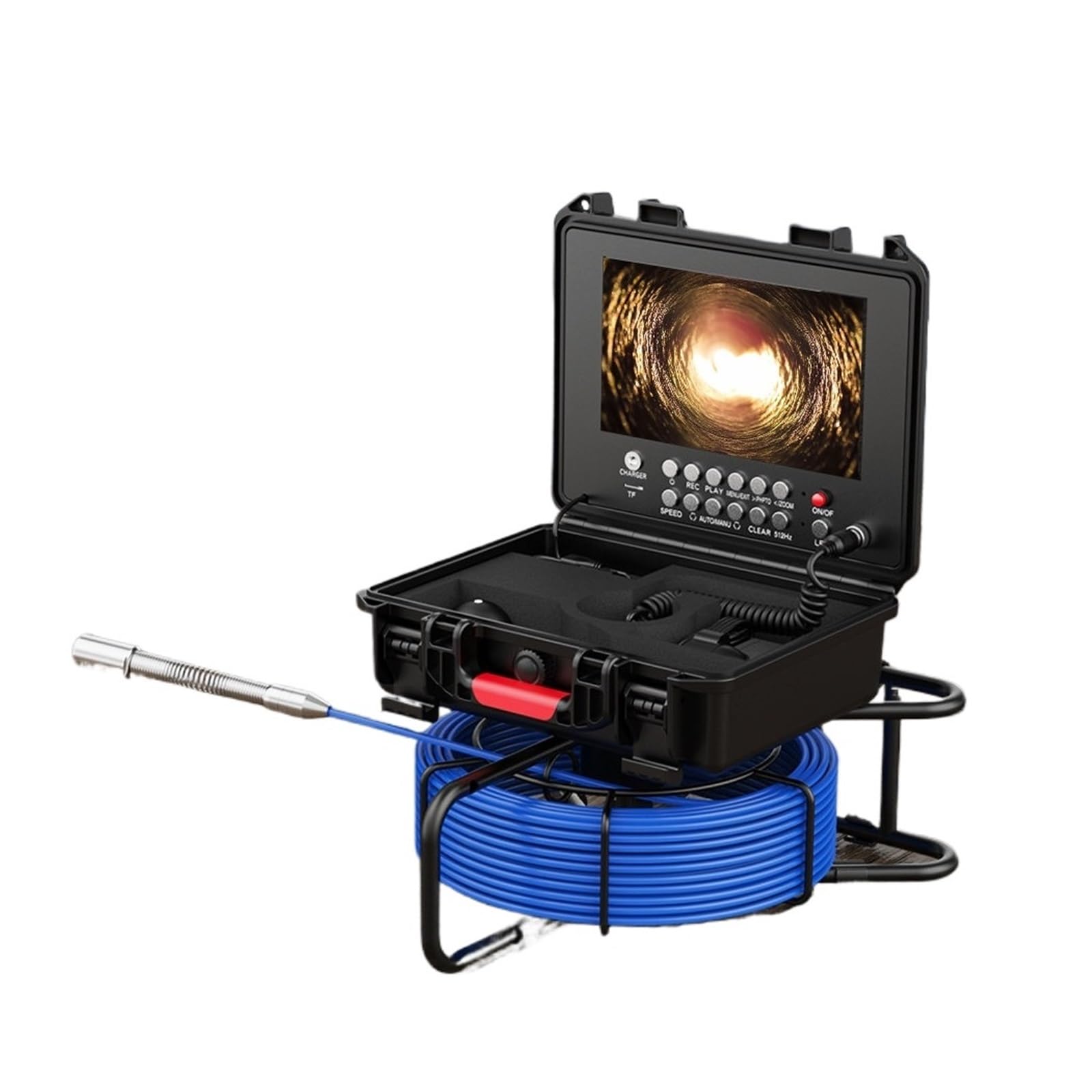 YNIYUJKL Drain Inspection Camera Sewer Camea With 512Hz Locator Self-Leveling Drain Pipe Pipeline Inspection Camera 9 Inch Dvr Meter Counter Endoscope,23mm Camera-20m