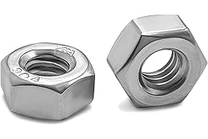 Exceptional 50-Pack of 1/4-20 Stainless Steel Hex Nuts for Secure Fastening