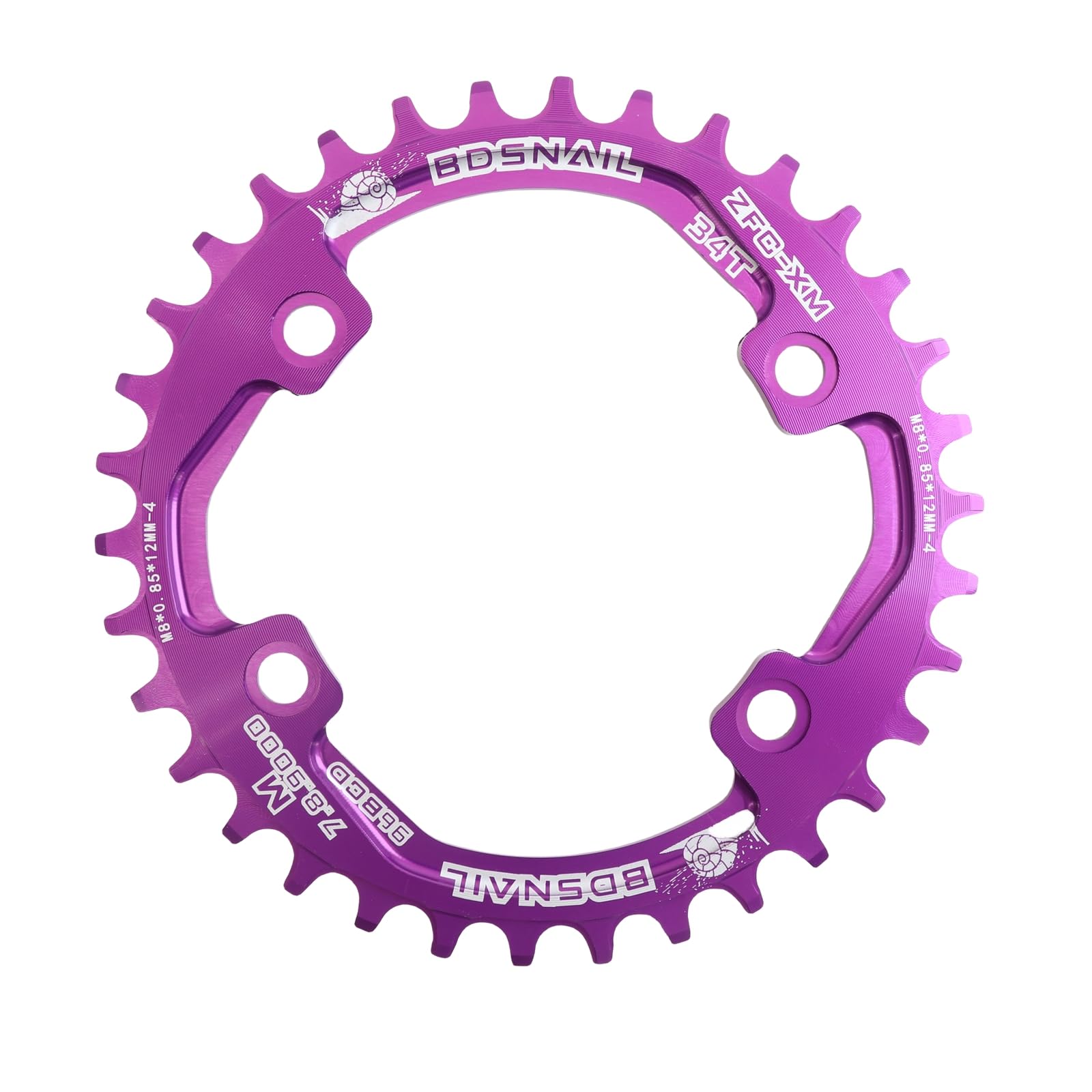 DJC Bike Chainring Asymmetrical 96BCD Round/Oval for XT SLX M6000 / M7000 / M8000 / M9000 MTB 7/8/9/10/11/12 Speed Narrow Wide 30T/32T/34T/36T/38T