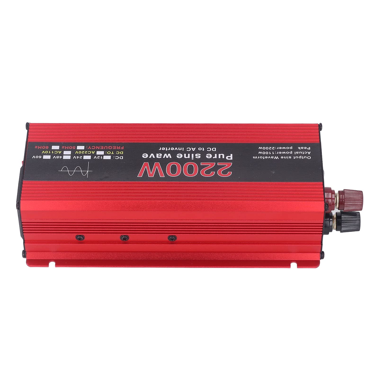 Przetwornica Czystej Fali Sinusoidalnej o Mocy 1100 W, Konwerter Zasilania DC 12 V na AC 220 V z Wentylatorem Chłodzącym i Wyświetlaczem LED, do Podróży W Domu RV Truck na