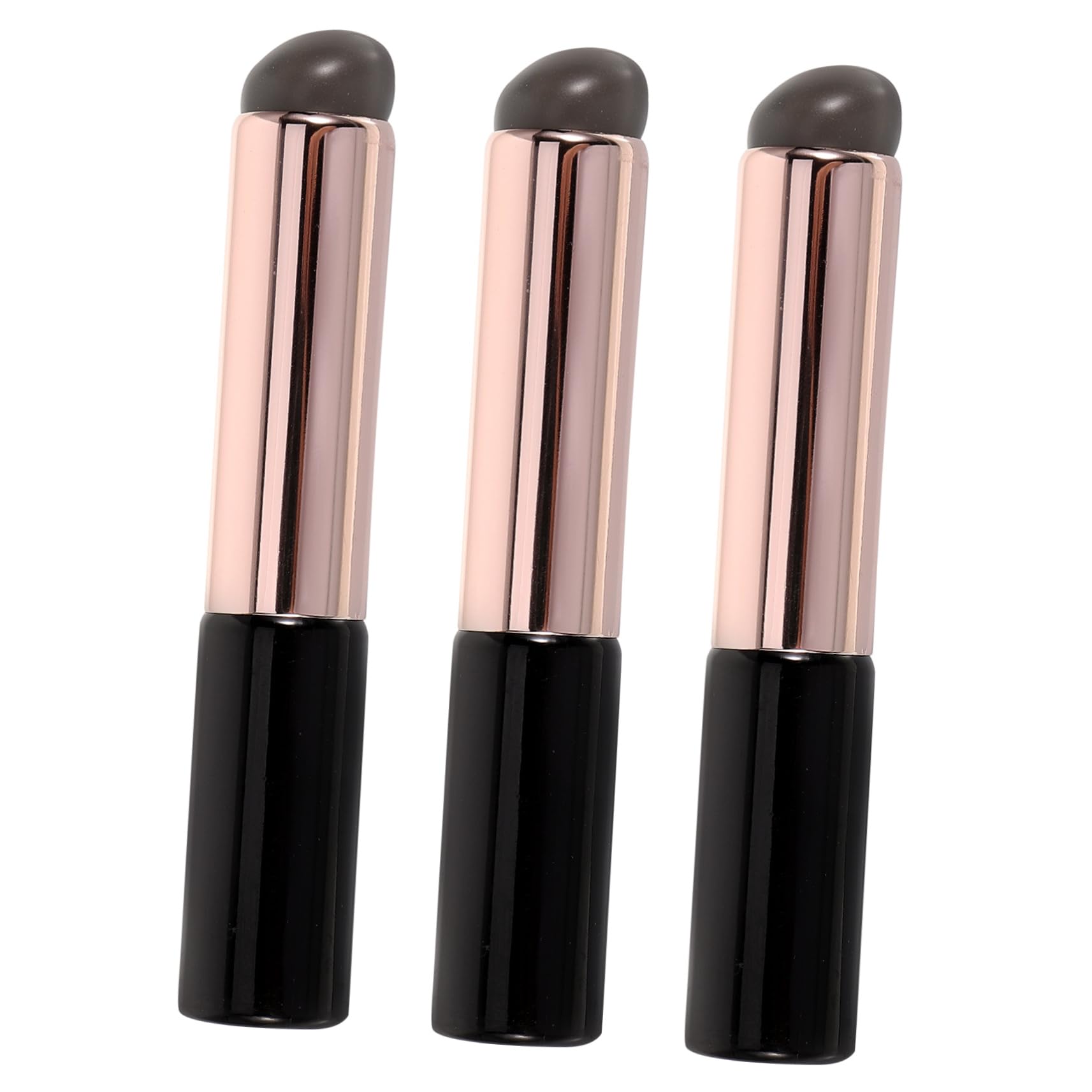 FOMIYES 3pcs Silicone Lip Brush Applicator for Lipstick Gloss Balm Concealer Reusable Lip Makeup Tool Small Size Ergonomic Design for Women