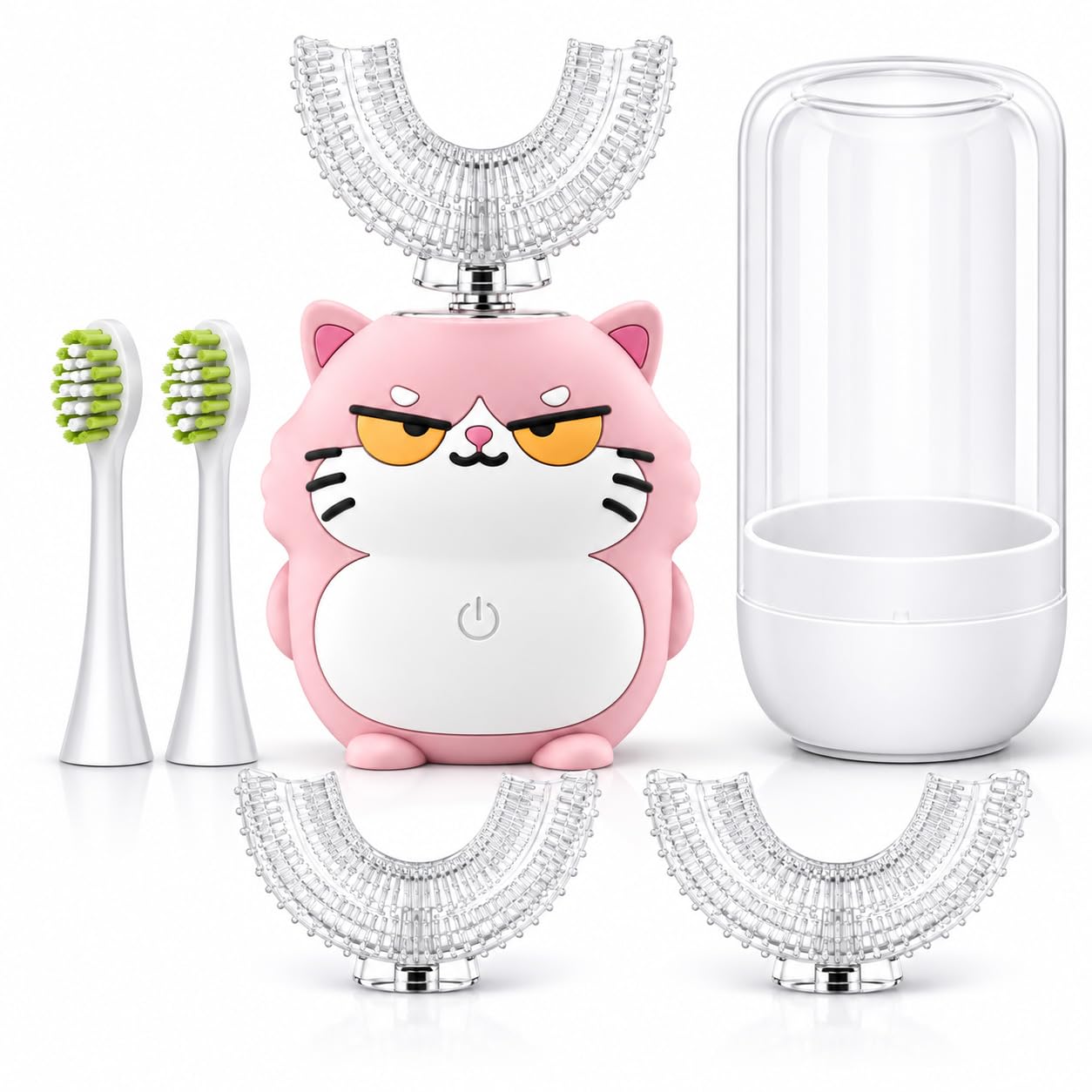 Electric Toothbrush for Toddlers, U-Shaped Sonic Kids Brush（7-15ag）