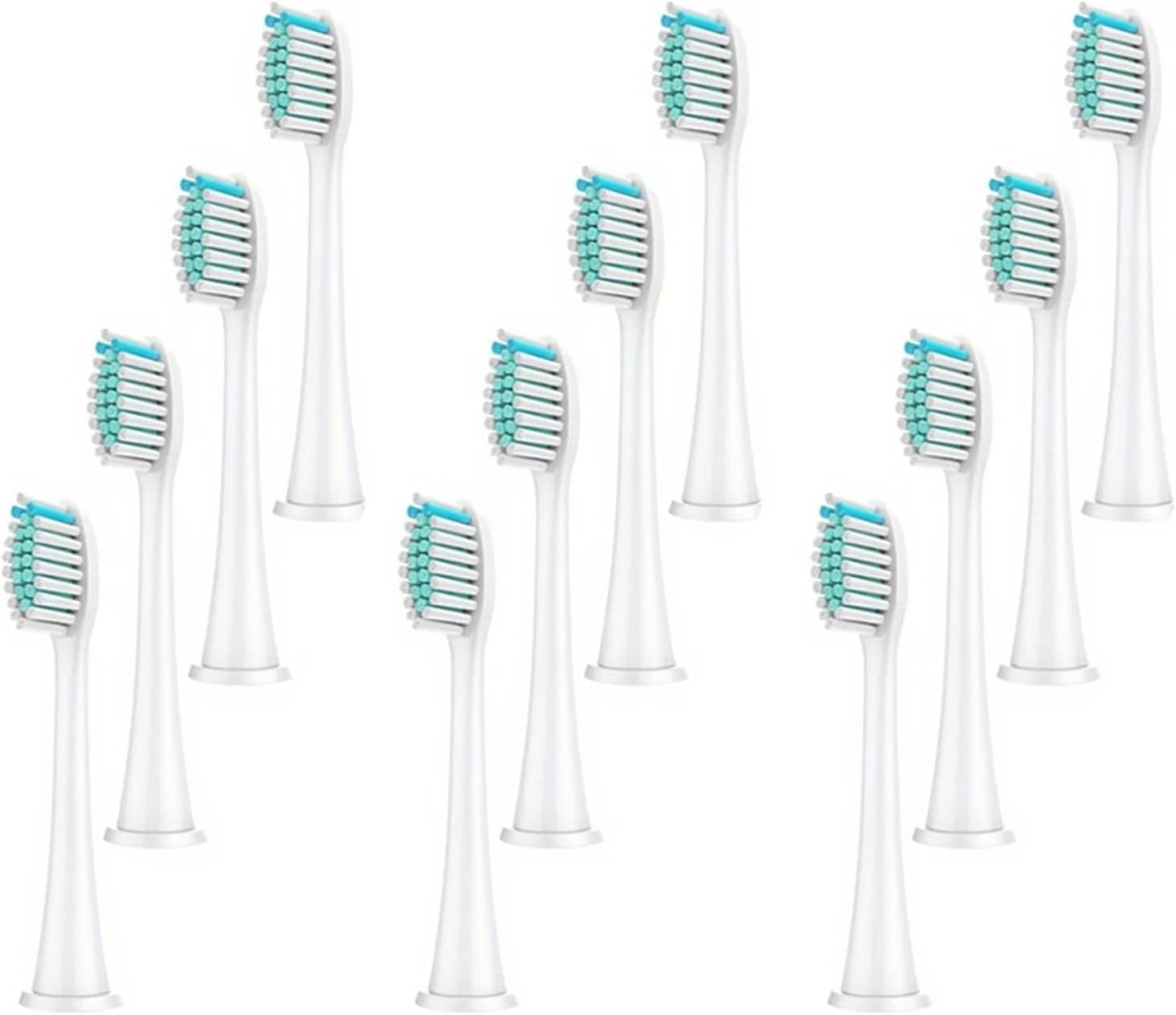Electric Toothbrush Head, Replaceable Sonic Electric Toothbrush Head, Suitable for Electric Replaceable Brush(Black 8pc)