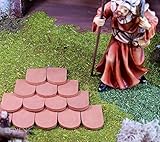 dachziegel biberschwanz kaufen Größe: L28 B 18 H3 25 st Dachziegel Biberschwanz glatt 28x18 mm. Krippenbau Weihnachtskrippe.