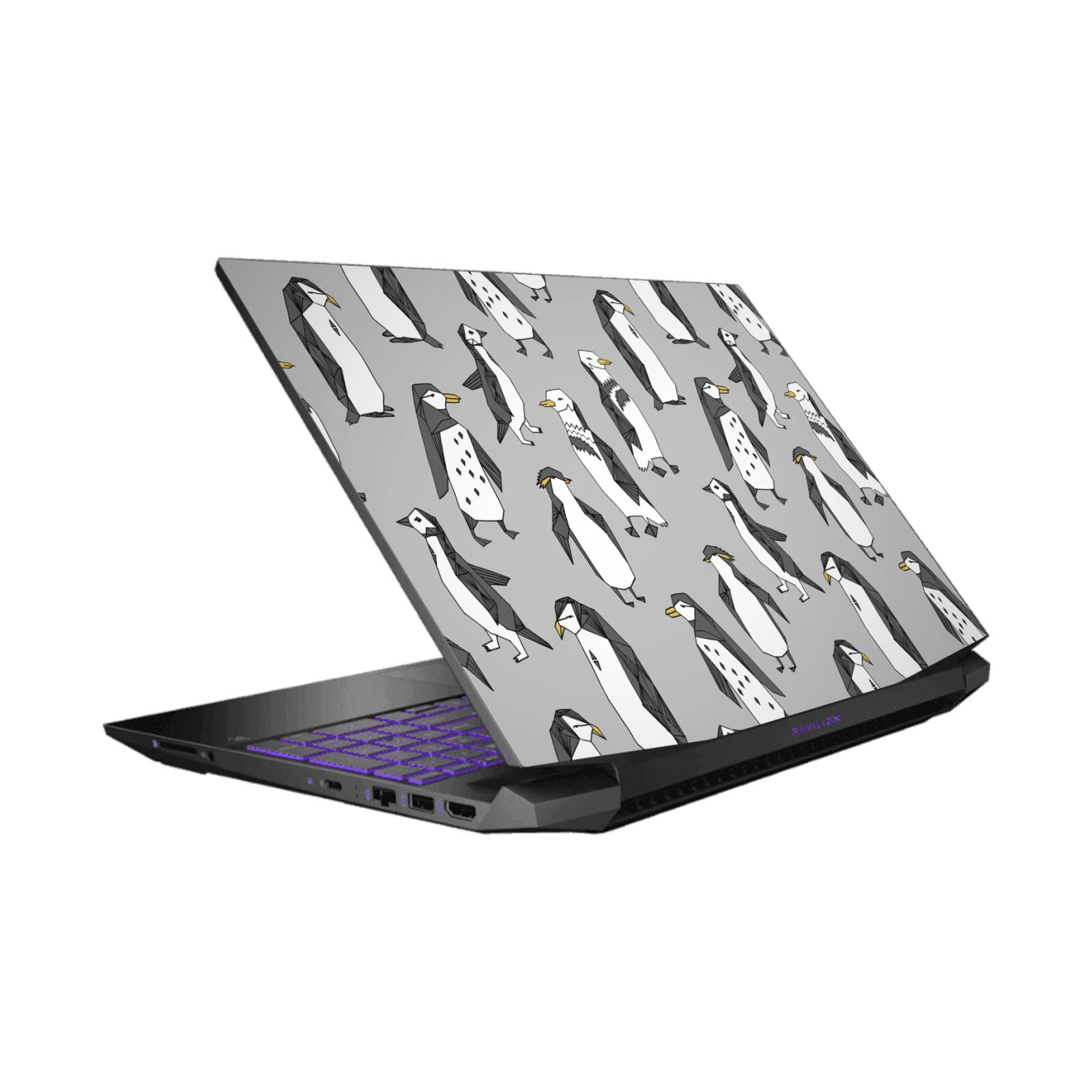 Vinyle autocollant HP Pavilion 15.6 oiseaux gris housse protection