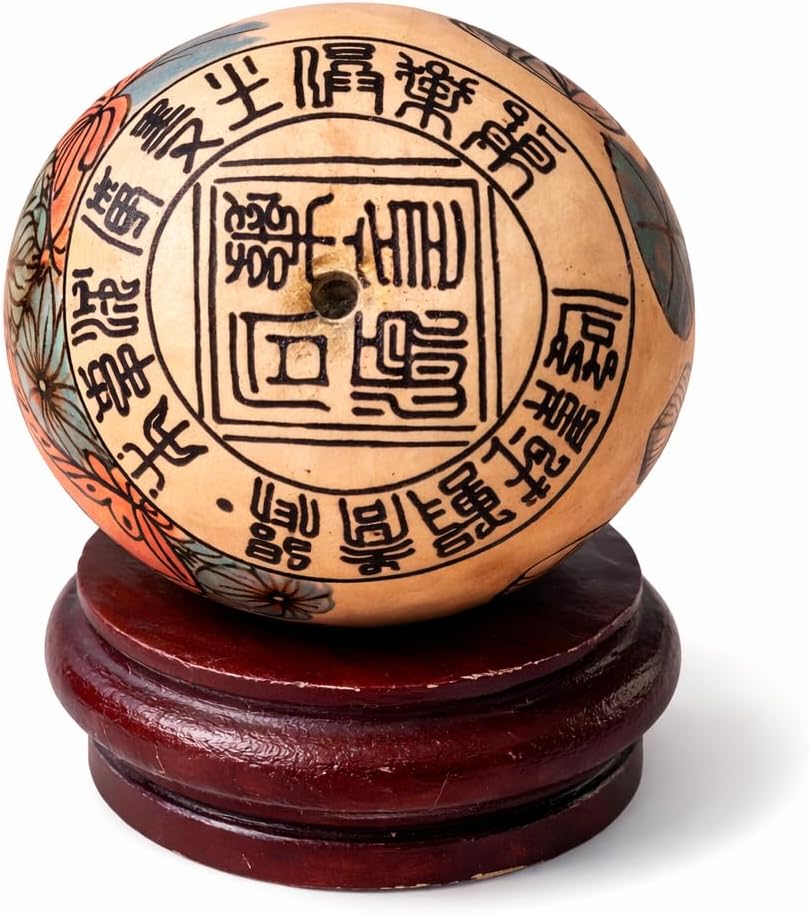 Hand-Painted Chinese Gourd Aroma Diffuser with Natural Mugwort Essential Oil – Decorative Home & Car Scent Ornament