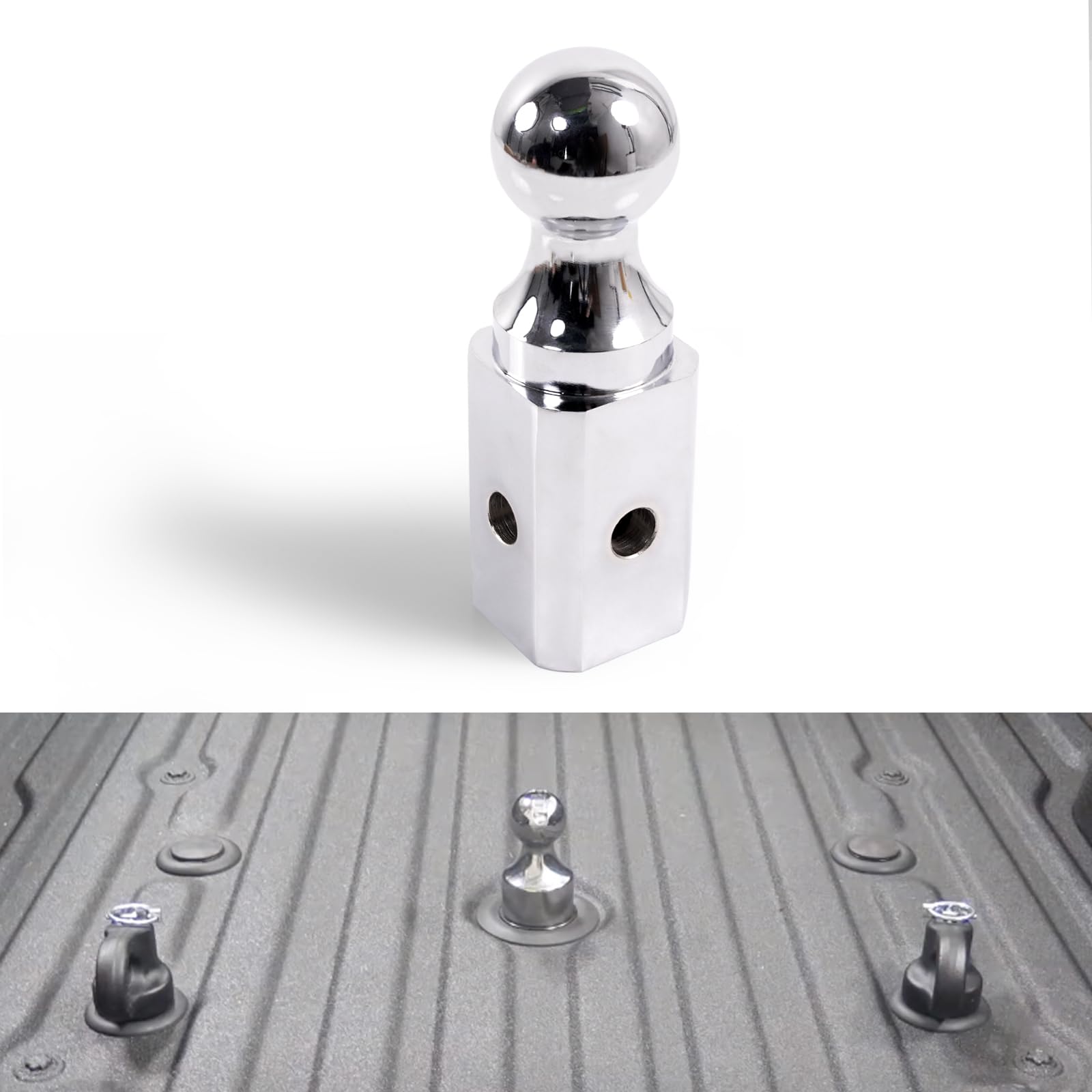 VORGENSGNXA2000 Gooseneck Trailer Hitch Ball 2-5/16’’, Gooseneck Turn Over Tow-Hitch Ball Compatible with B&W Trailer Hitches