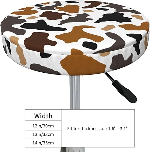 Miniatura 10 de Ouqiuwa Funda para taburete de barra redonda personalizada, añade tu nombre de foto, texto, logotipo, suave, lavable, funda de asiento de taburete