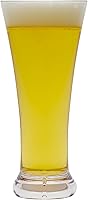 Vista 7 de G.E.T. SW-1466-CL - Vasos de cerveza Pilsner de plástico irrompibles para uso pesado, 15 onzas (juego de 12)