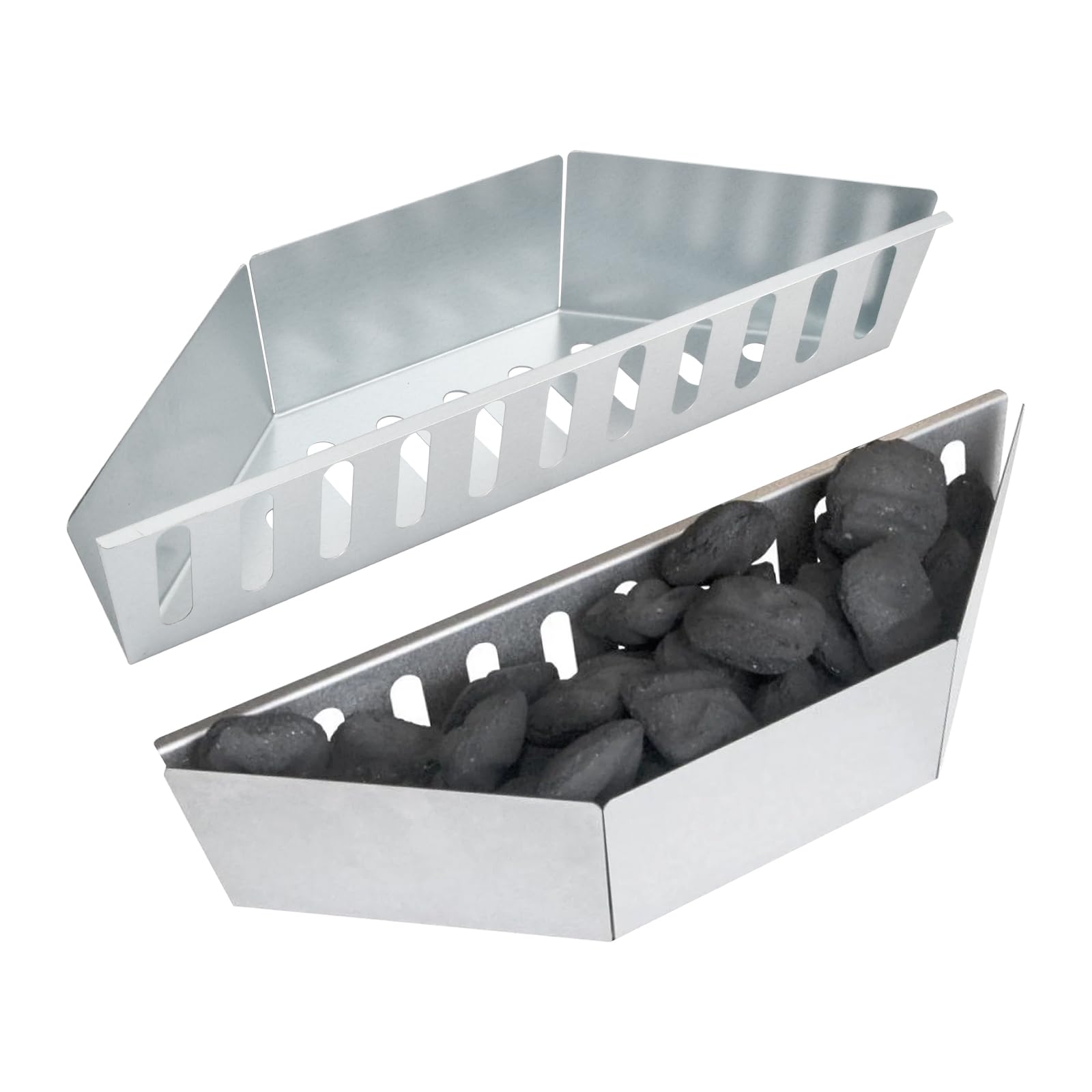 Charcoal basket for Weber grill - BBQ accessory for 57 cm ball barbecues - Charcoal baskets and charcoal tray - Compatible with Weber 7403 and One grills