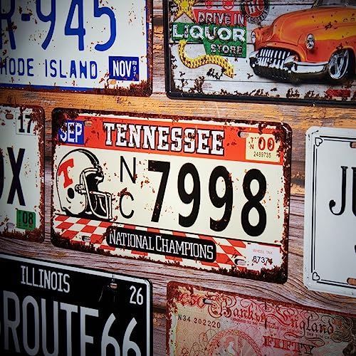 Image of Tennessee NC 7998 Multipurpose Metal Signs - License Wall Plate, Decorative Car Tag - Ideal for Cafe, Restaurant, Shop, Home, Hotel, Club, Office, Living Area