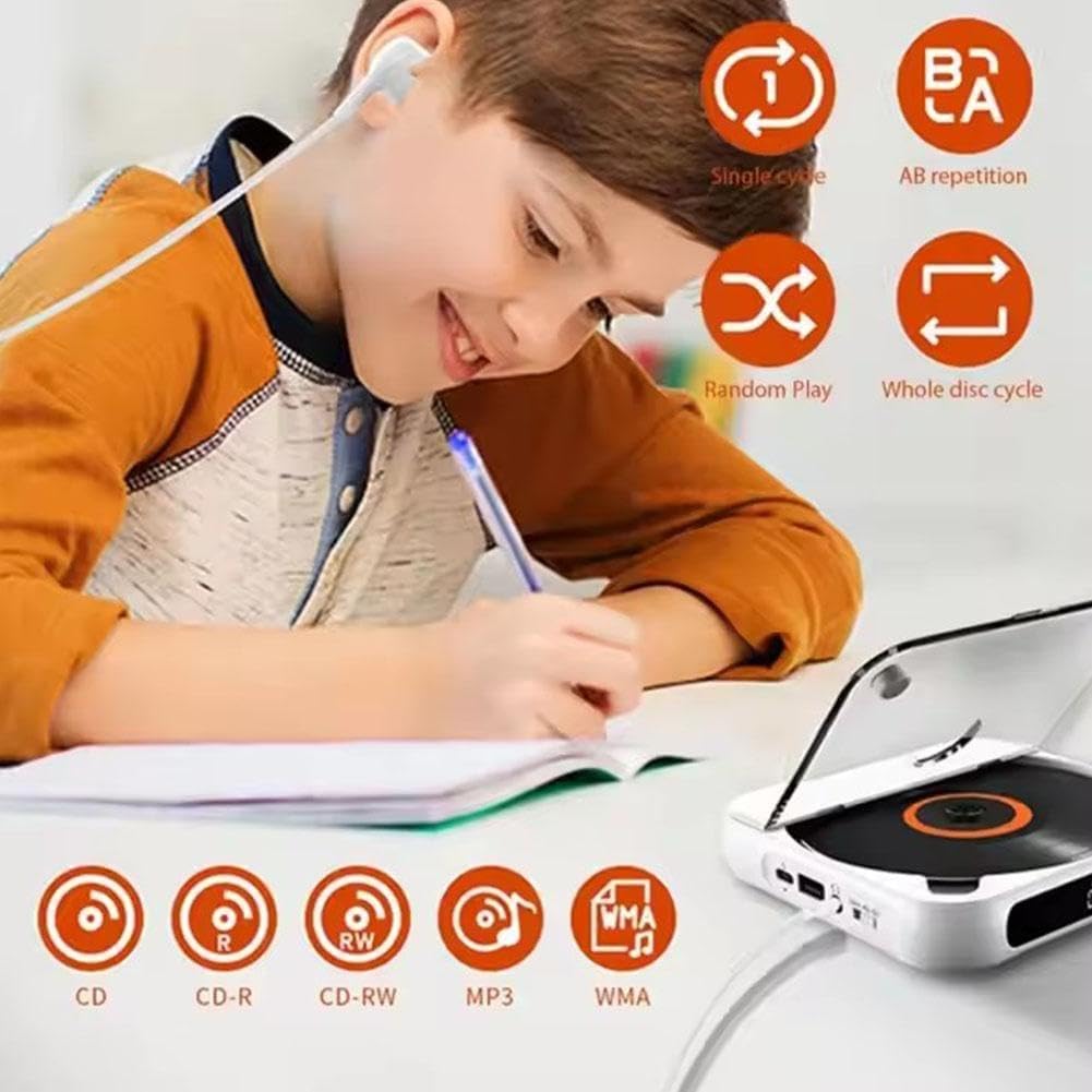 Student Tragbarer Player Bluetooth Audio Tragbarer Auto Disc Player Study Player Tragbarer Bluetooth Repeater