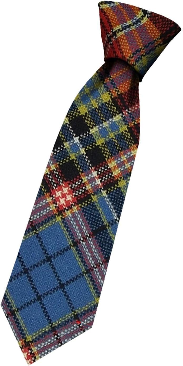 I LUV LTD Boys All Wool Tie Woven And Made in Scotland in Drummond of Strathallan Ancient Tartan