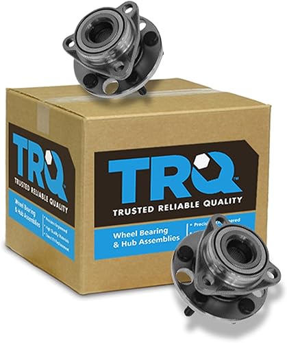 Vista 139 de TRQ Juego de Rodamientos de Rueda y Cubierta de Llanta Trasera para Conductor y Pasajero 2 Piezas Compatible con Infiniti G35 2003-2006 2007 G35