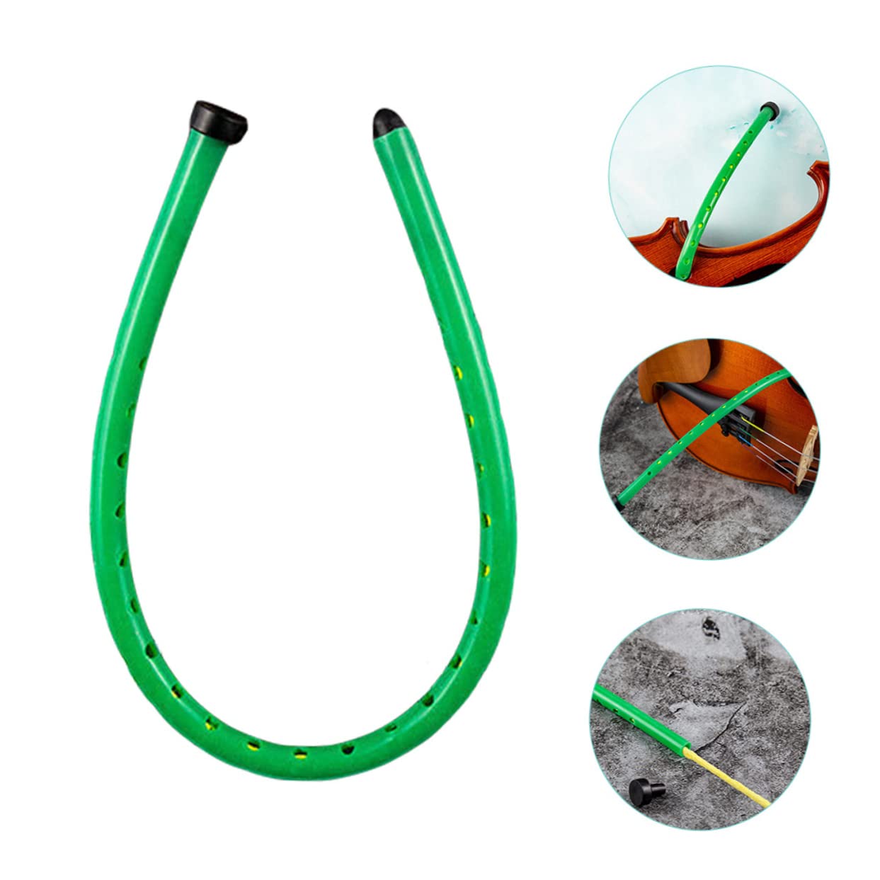 Garneck Humidificador Portátil para Violin de Goma Verde que Previene el Agrietamiento del Panel y Humedece Eficazmente el Instrumento