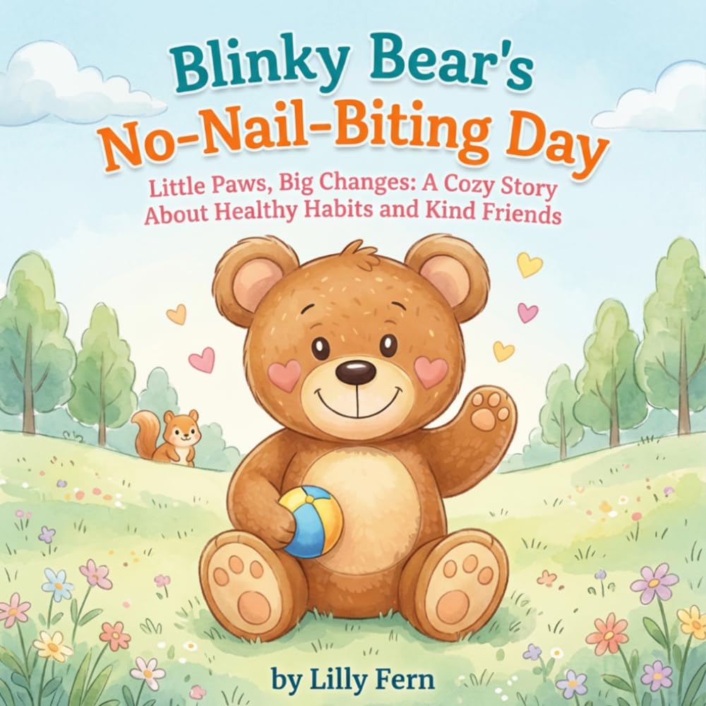 Blinky Bear's No-Nail-Biting Day: Little Paws, Big Changes: A cozy Story About Healthy Habits and Kind Friends