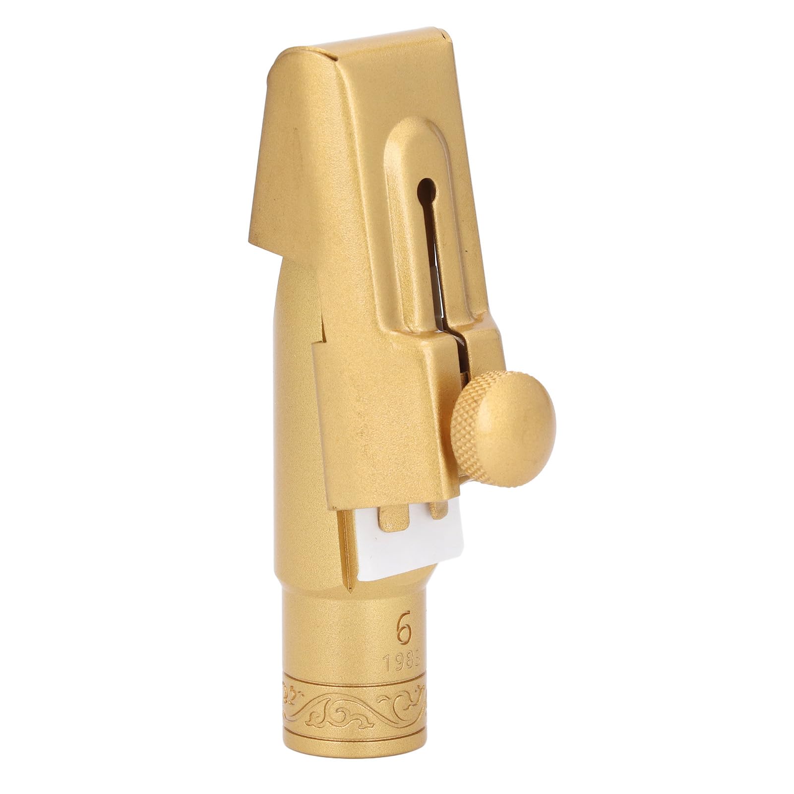 Bediffer Boquilla De Saxofón Soprano Modelo 6 Latón Chapado En Oro B Boquilla De Saxofón Soprano Plano Para Tonos Claros Y Toque Rápido, Para Saxofonistas Principiantes Y Profesionales, Oro