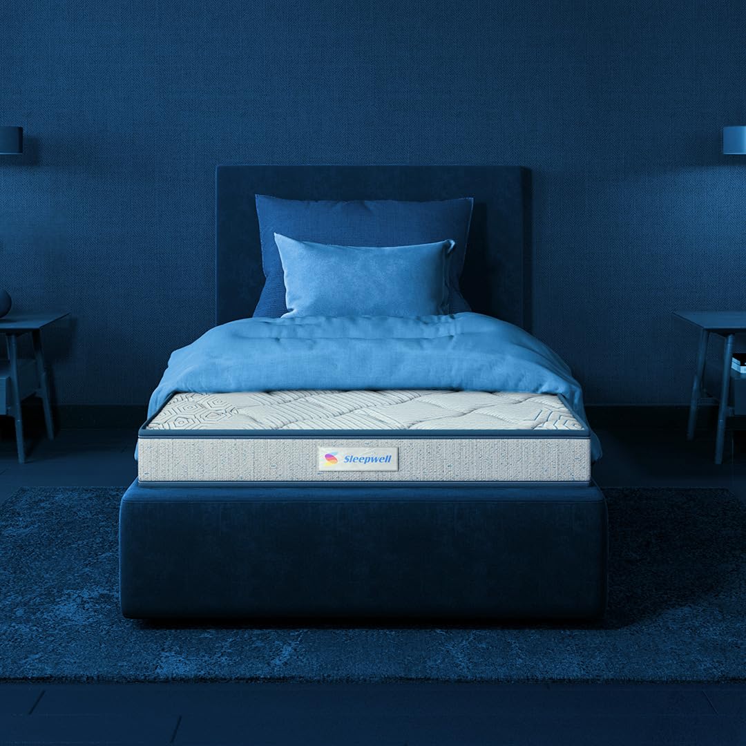 Sleepwell Nexa Classic Resitec Foam 6-inch Single Size Mattress - Gentle Comfort, Superior air Circulation, Enhanced Support, and Premium Top Layer Feel, Aqua (72x36x6) (B0CMV2Z1GW) Amazon Price History, Amazon Price Tracker