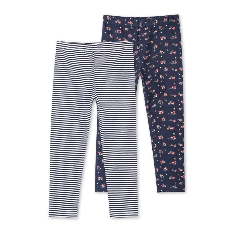 Image of ARIEL Cotton Printed Non-Transparent Regular Fit Ankle Length Leggings for Girls