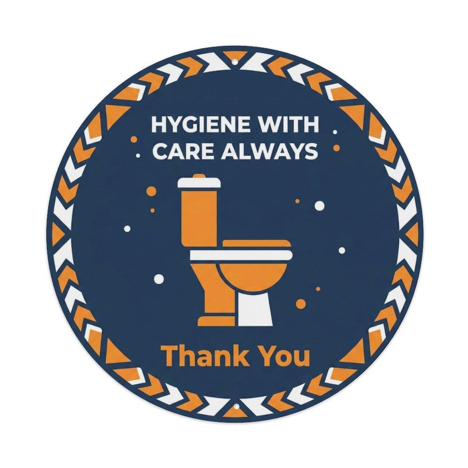 Toilet Clean Bathroom Reminder Hygiene With Care 1 Metal Tin Sign