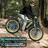 Dual Motor Electric Bike Road Legal 250W,Electric Mountain Bike,26"x4" Fat Tyre Ebikes,48V 23AH Removable Battery 60Miles Range,Front Suspension&Hydraulic Brakes,LCD Display Ebike(Yellow23AH) #3