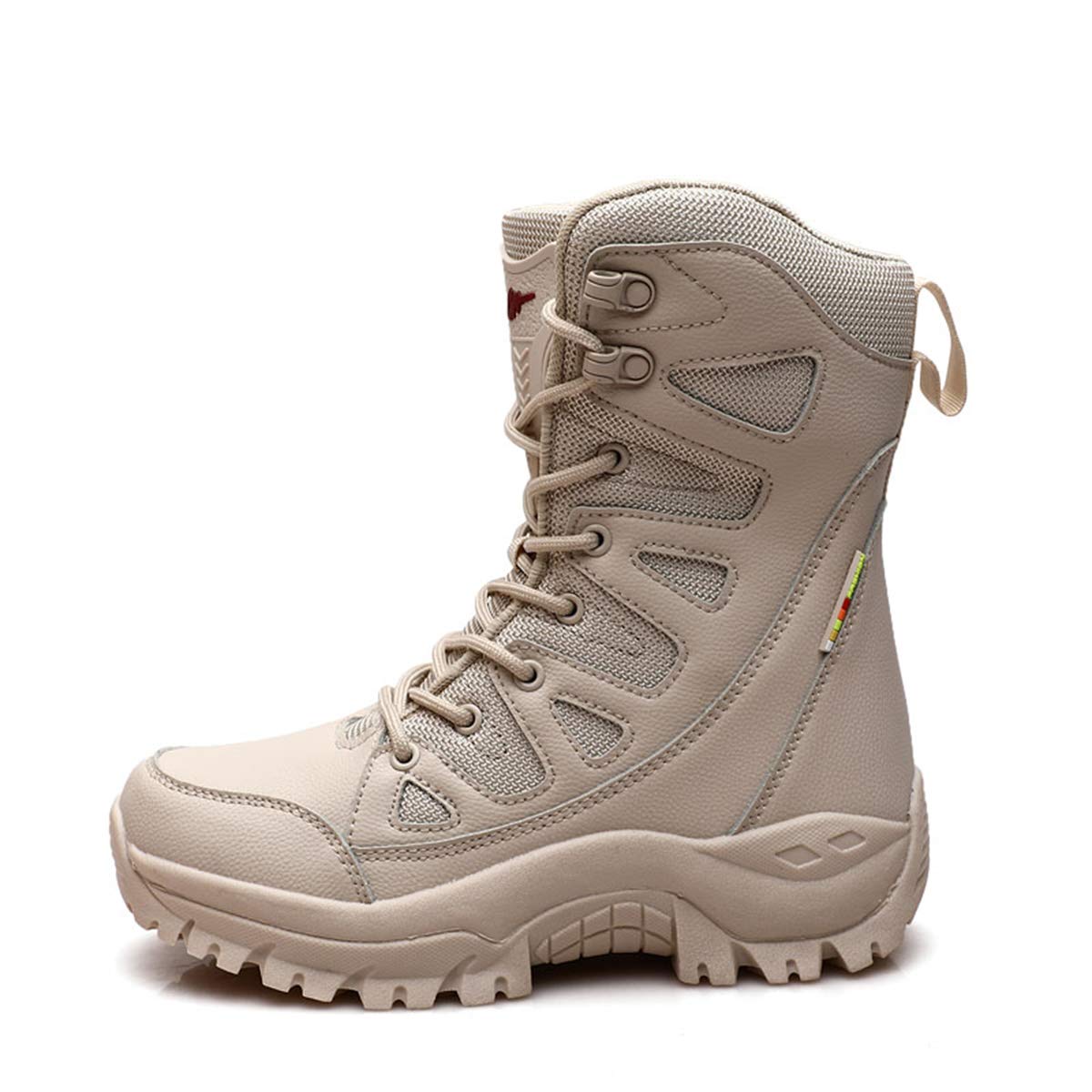 Generico Stivali da Trekking Stringati Tattici Impermeabili Caldi Unisex Scarponi Militari Stivali da Deserto Scarpe Escursionismo a Metà Polpaccio da Esterno