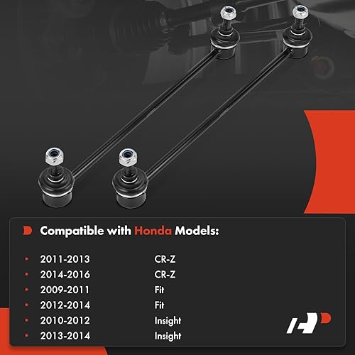 Miniatura 2 de A-Premium 2 eslabones de barra estabilizadora delantera, compatibles con Honda Fit 2009-2014, Insight 2010-2014, CR-Z 2011-2016