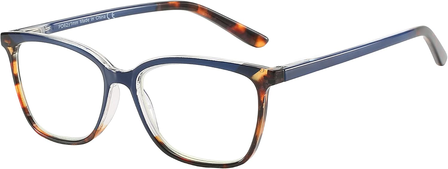 ZENOTTIC Anti Blue Light Glasses Blue Light Blocking Reading Glasses Stylish Leopard Glasses Anti Eyestrain for Women