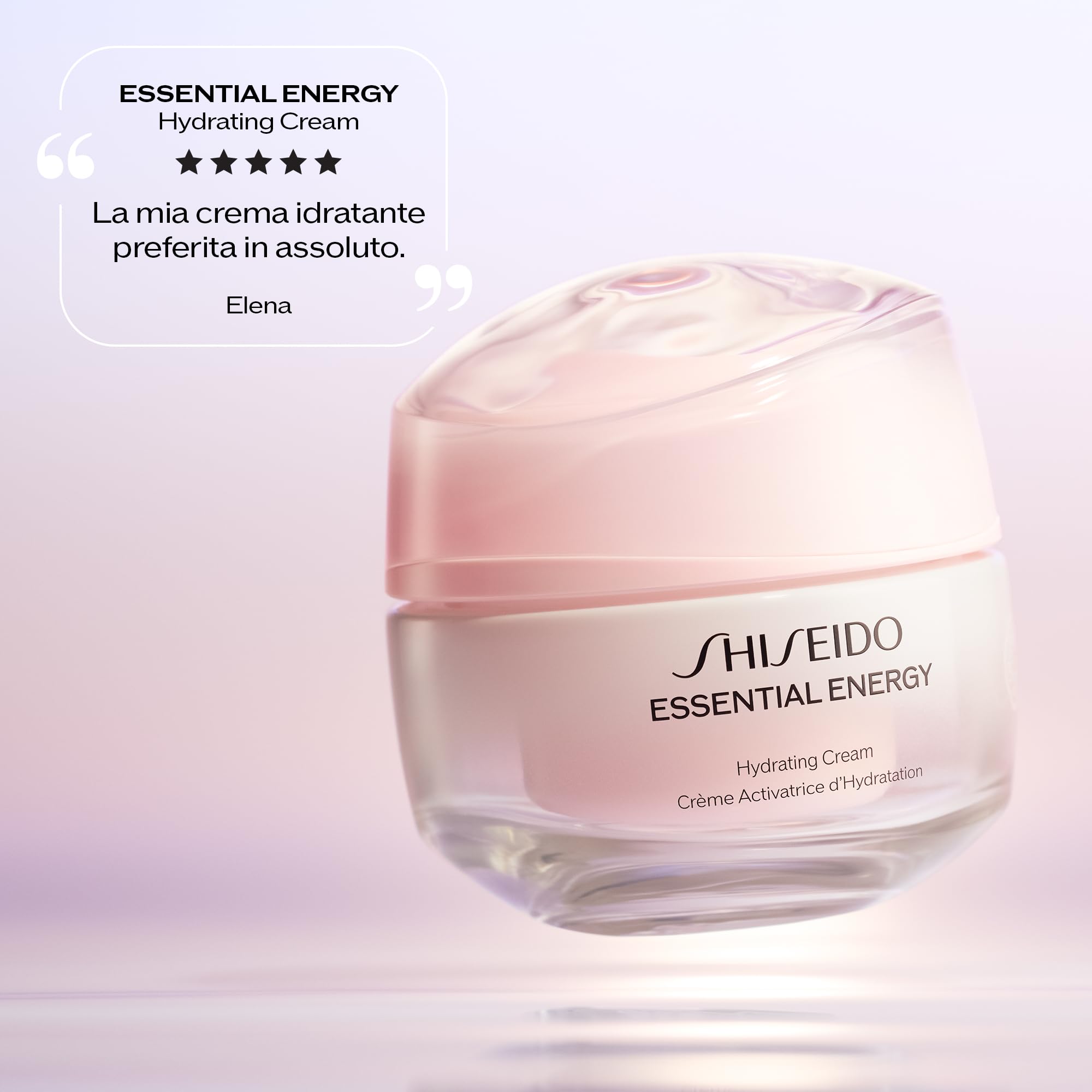 Shiseido | Essential Energy | Crema Viso Idratante Antirughe e Illuminante | Con Acido Ialuronico RED Attivo ed Estratto di Radice di Panax Ginseng | Crema Idratante Soffice e Leggera