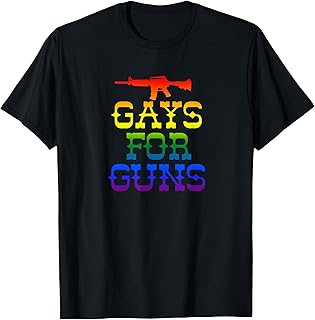 Gays for Guns Rainbow Gay Pride Gun Rights 2nd Amendment T-Shirt