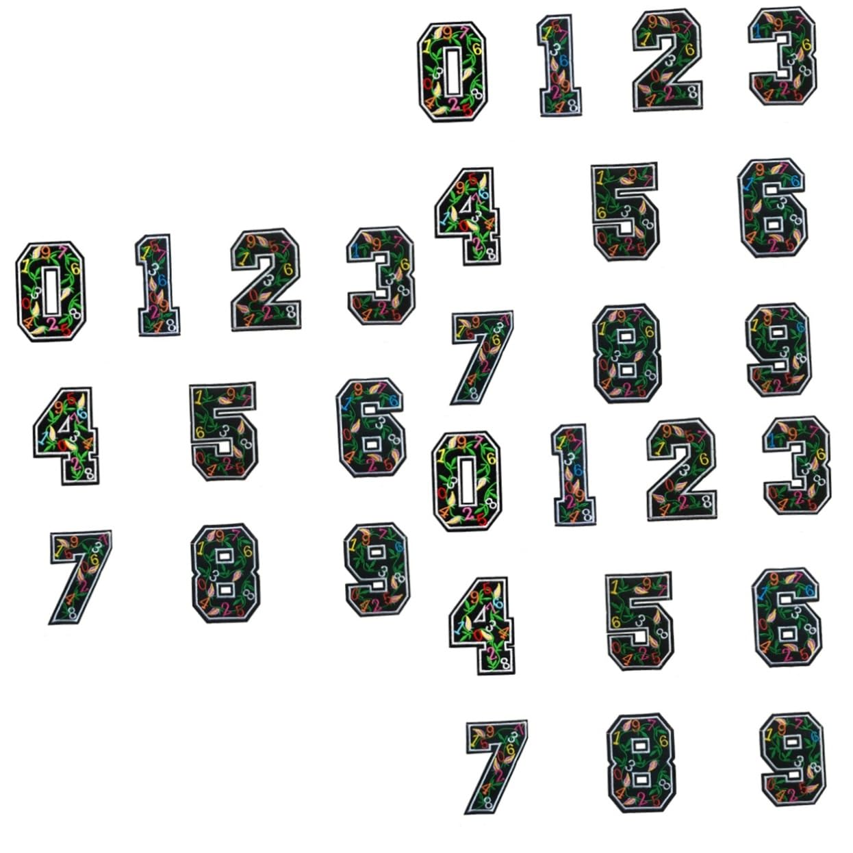 Gadpiparty 3 Set Toppe Ricamate Applique Per Magliette Jeans E Accessori Fai Da Te Per Decorare E Riparare Abbigliamento E Borse 10 Pezzi*3
