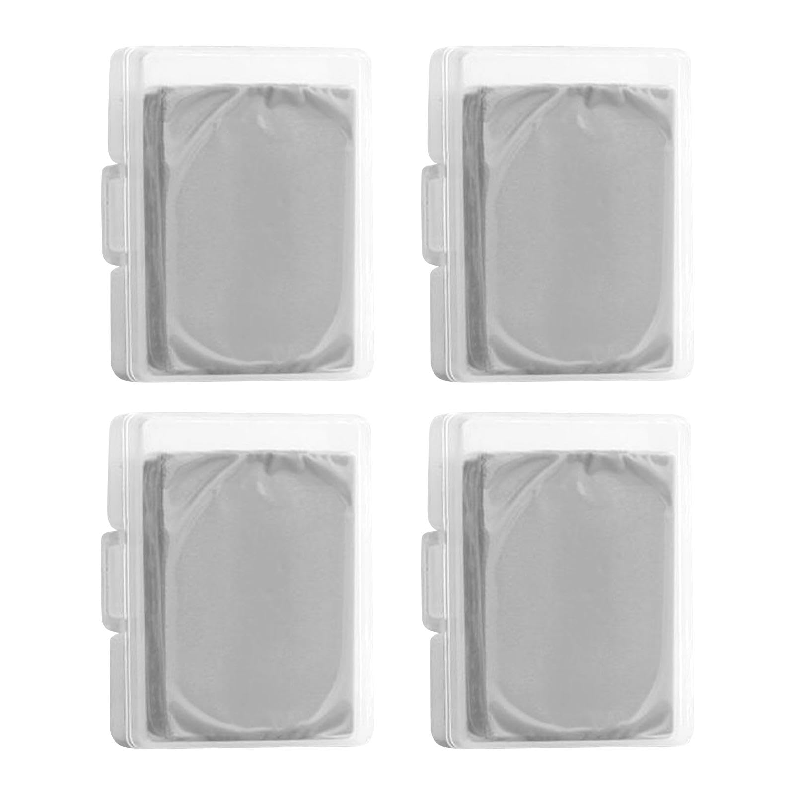 4 Pcs Kneaded Art Erasers, Grey Artist Eraser with Case, Kneadable Eraser, Putty Rubber for Artists Students Drawing Writing,Erase or Lighten Sketching Erasing Blurring Highlighting on School Office