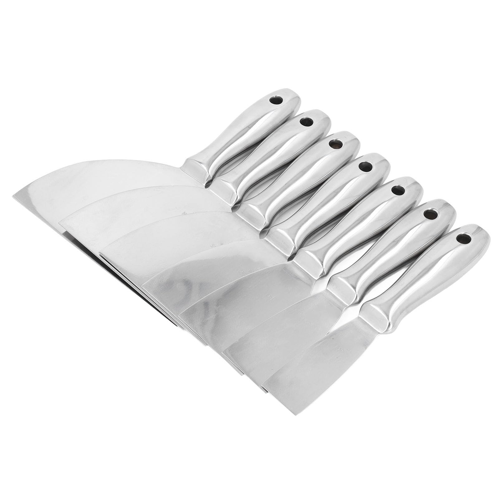 Ensemble de Couteaux à Mastic, Ensemble de Couteaux à Mastic en Acier Inoxydable avec Différentes Tailles, Prise Efficace et Confortable pour Réparer le Retrait du Papier Peint,