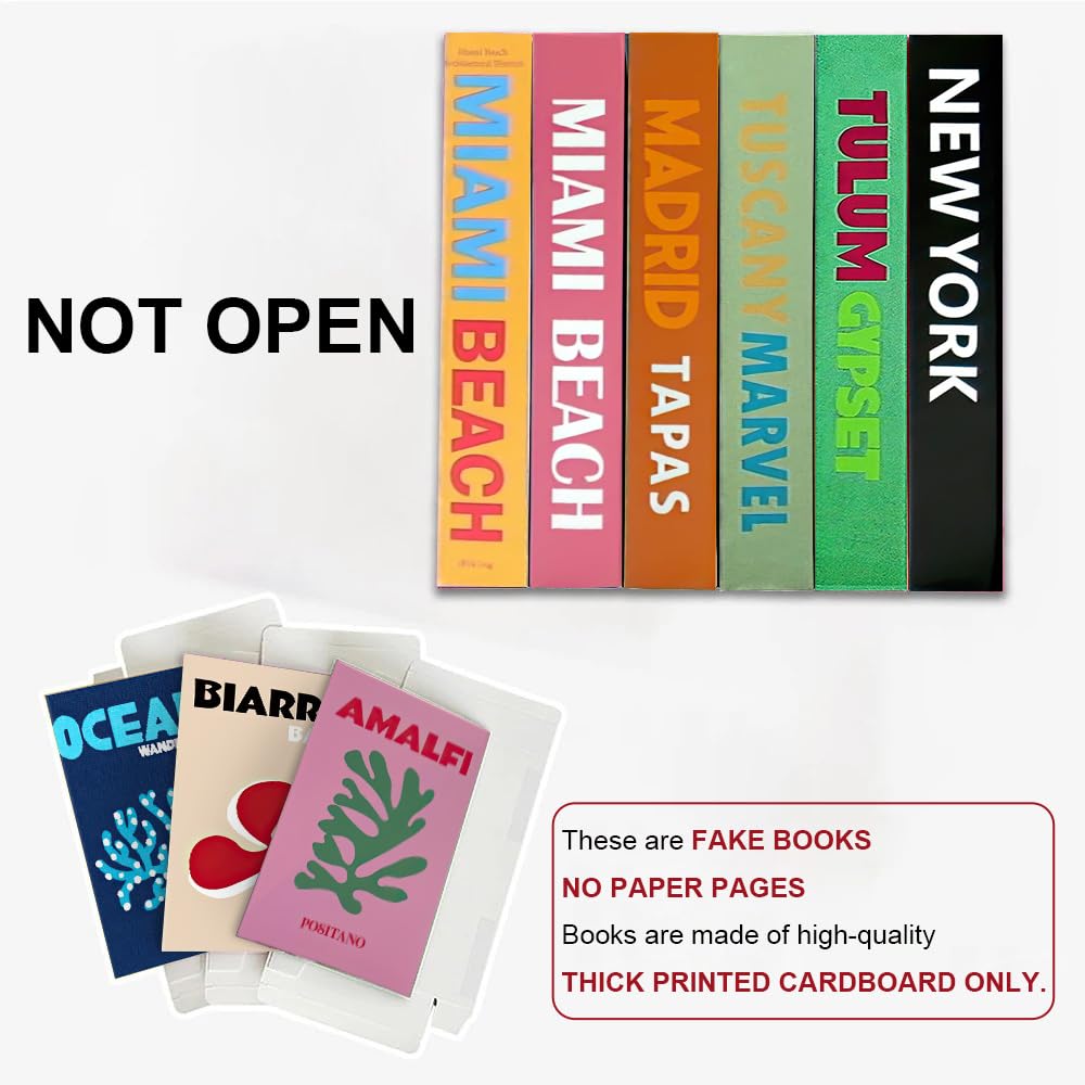 Mini Libri Decorativi In Legno - Set Di 3 Libri Finti Impilati Con Nappa E Foglie - Decorazione Per Tavolino E Libreria