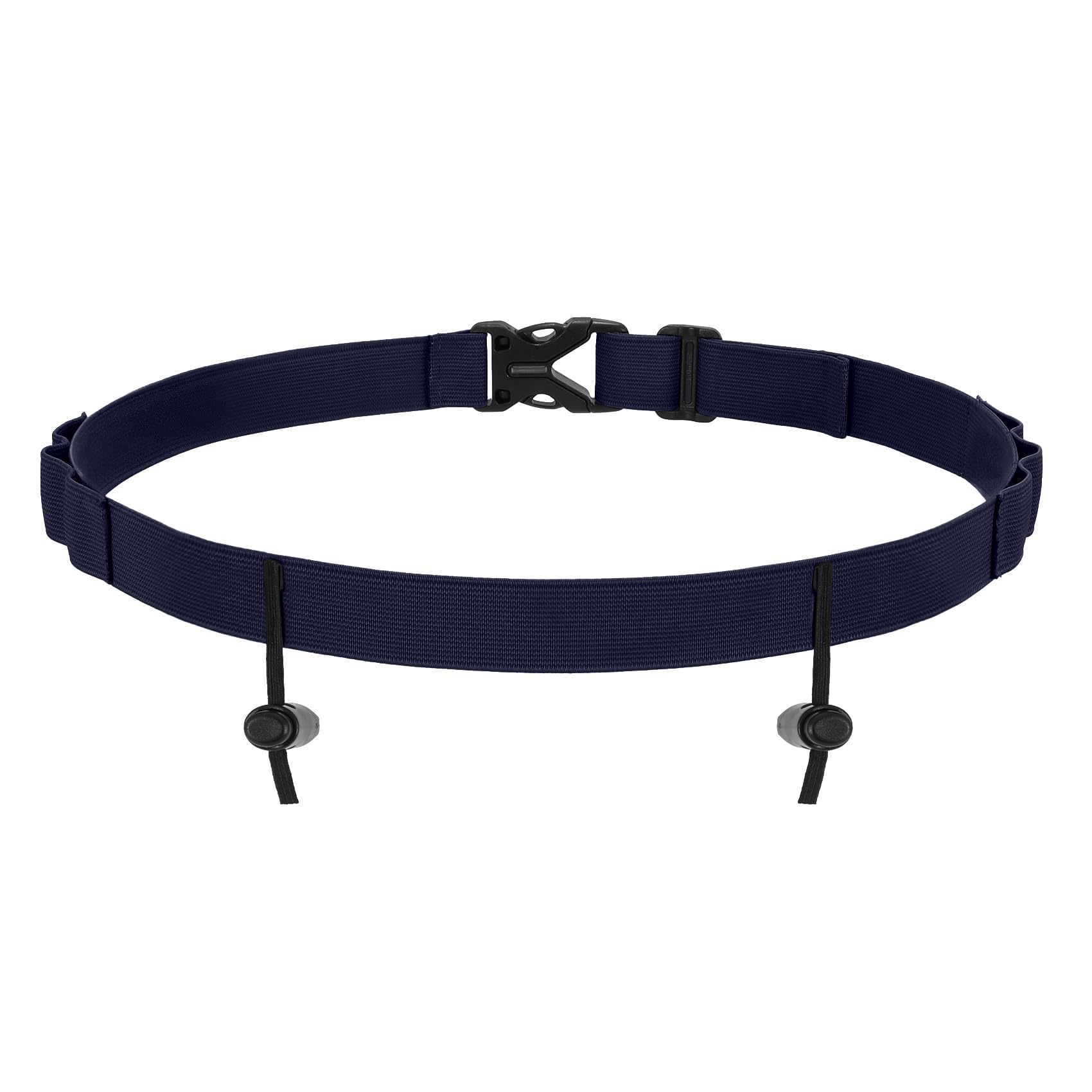 WHIPPY Triathlon Start Number Band 6 Gel Holders Running Belt Triathlon Race Belt Adjustable Running Race Number Belts for Jogging Marathon Cycling, NavyBlue 31.49"