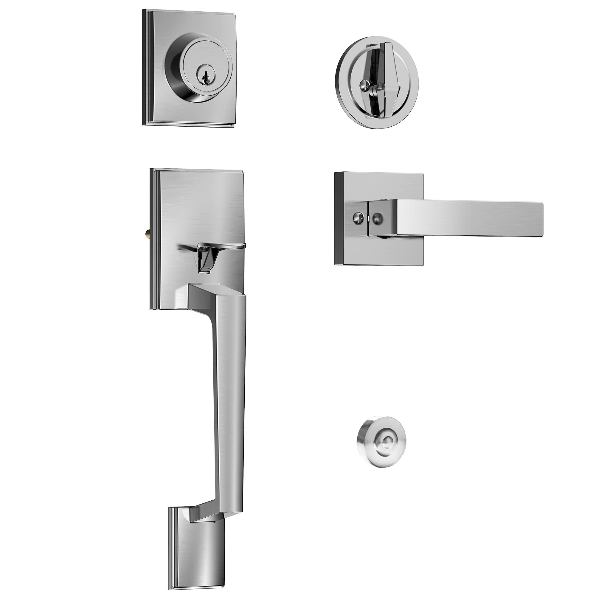 Kolet Front Door Lock Set, Front Door Handle and Deadbolt Set