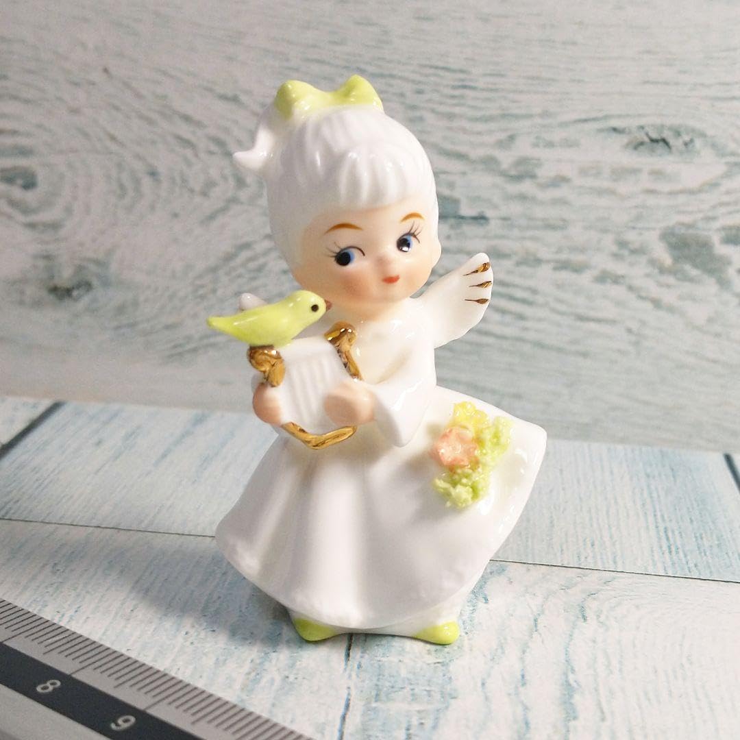 ビンテージ　人形　天使　陶器　置物　インテリア　工芸品　美術品　A2851 ビンテージ 人形 天使 陶器 置物 インテリア 工芸品 美術品