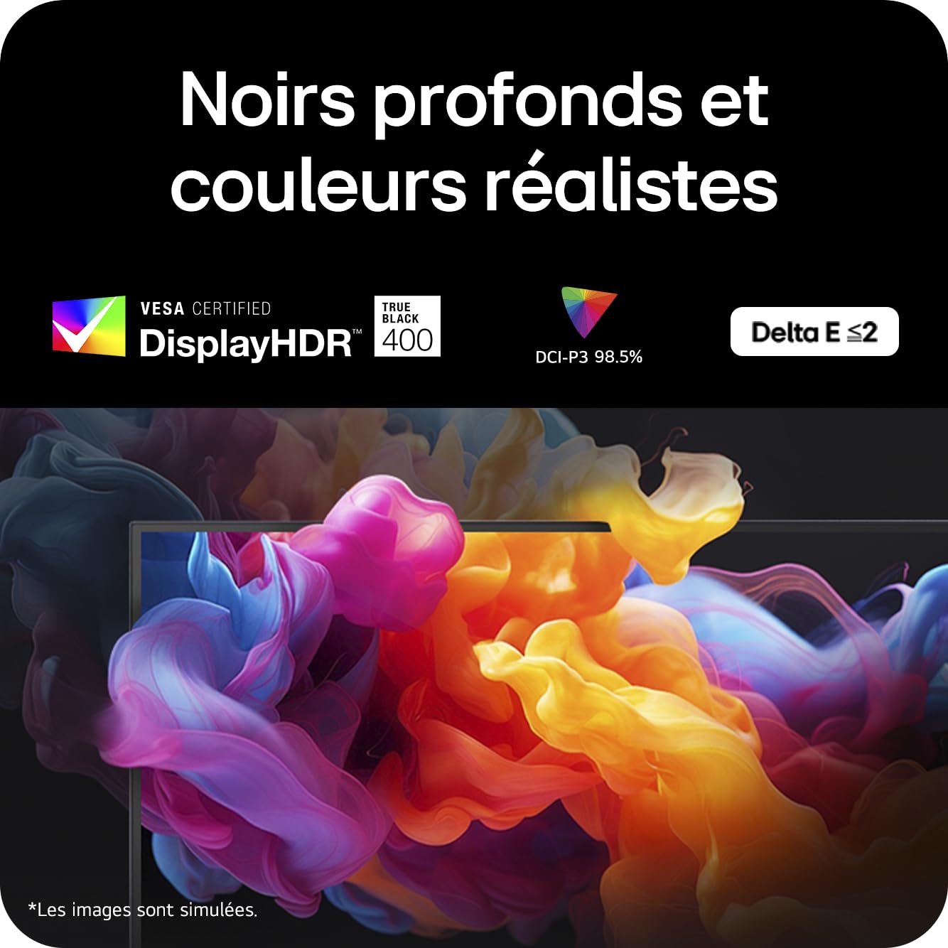 LG Ultragear™ 32GX850A-B.AEU Ecran PC Gaming 32" - Dalle OLED résolution UHD (3840 x 2160), 0,03ms 165Hz, DisplayHDR™400 True Black, DCI-P3 98.5% (CIE1976), FreeSync Premium Pro, G-Sync Compatible