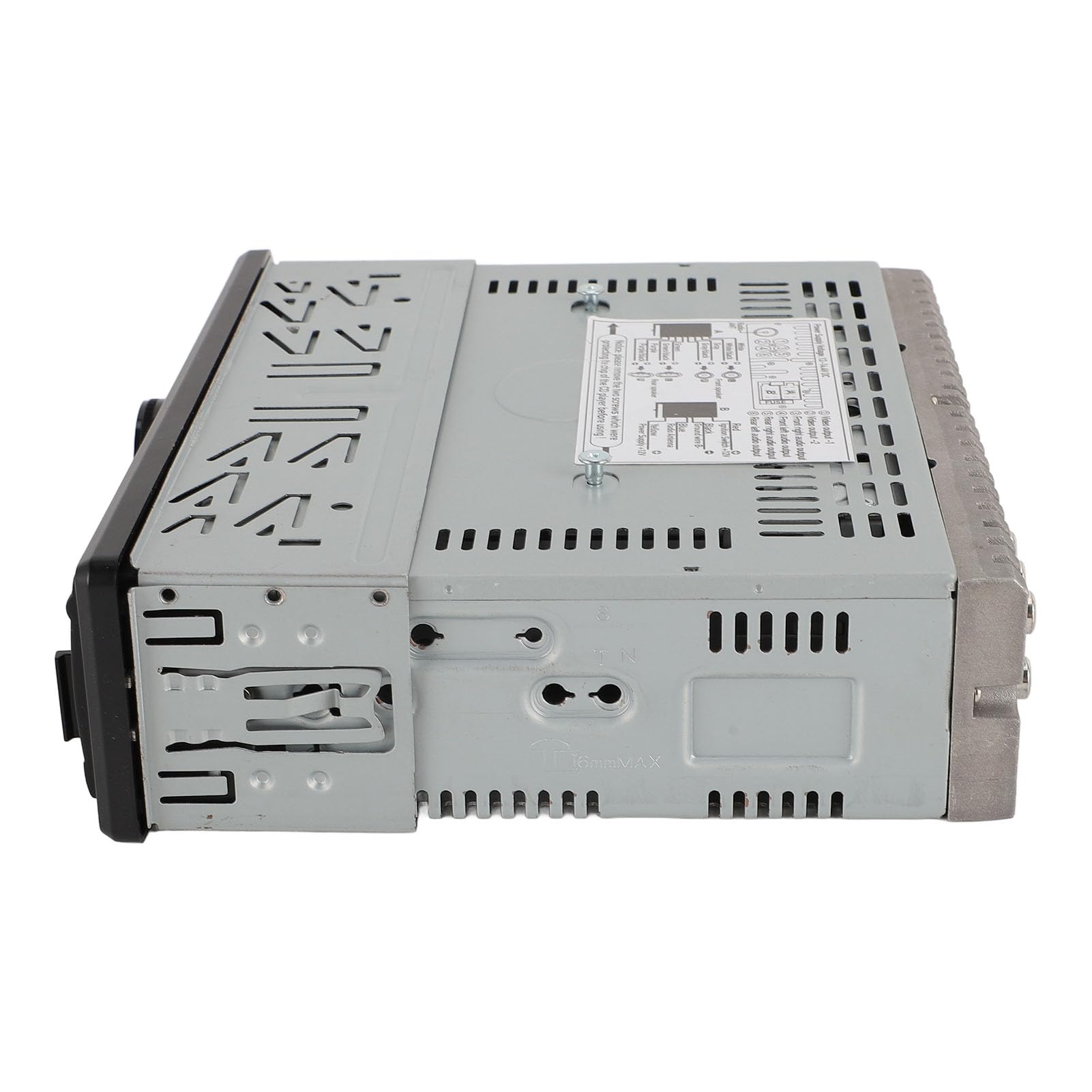 Samochodowy Zestaw Stereo z Portem USB, Radiem FM, Zestawem Głośnomówiącym CD DVD, Wejściem AUX dla Samochodu Jednodinowego, Systemem Rozrywkowym z, funkcją Pamięci,