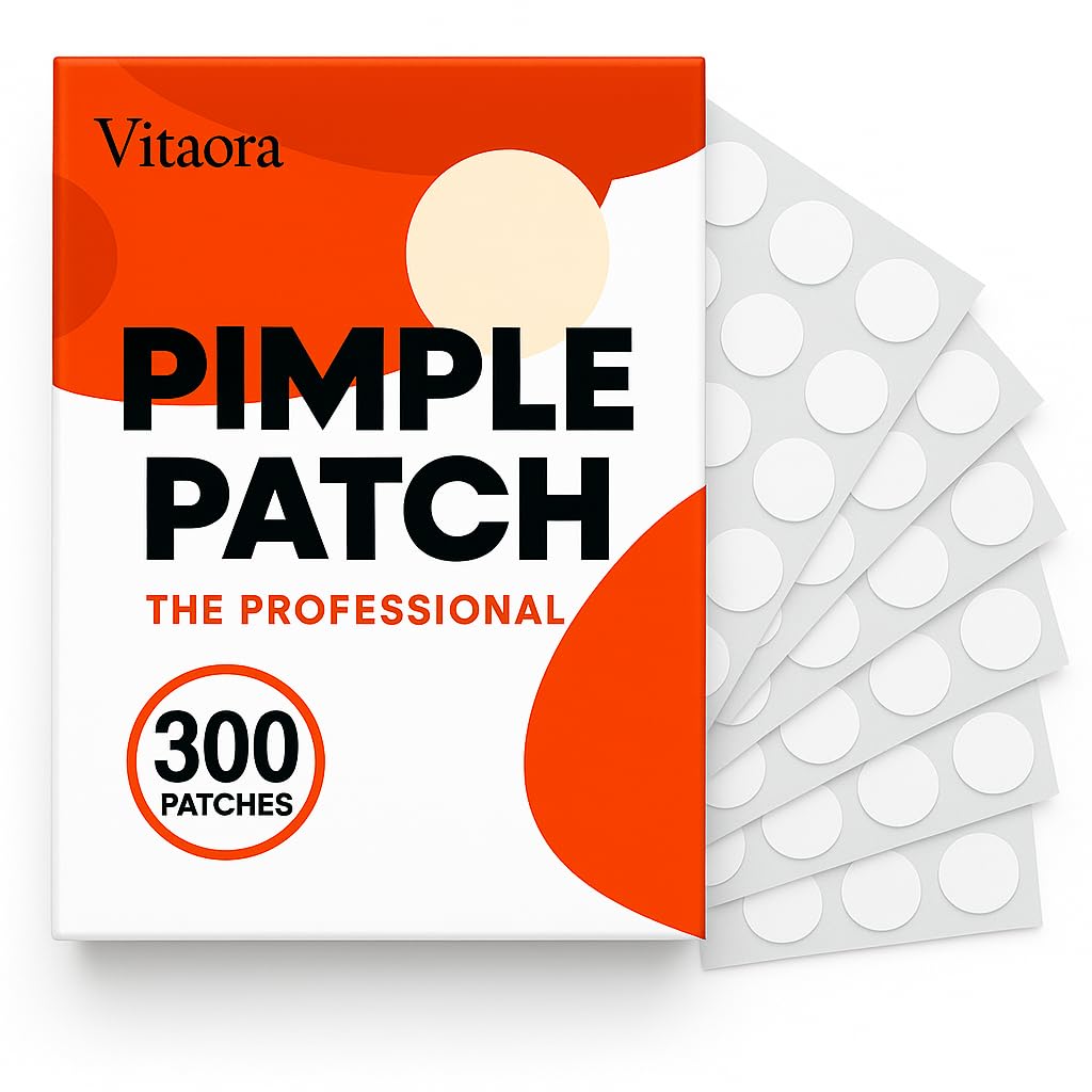 Pimple Patches for Acne 300 Count 4 Sizes Hydrocolloid Zit Stickers with Salicylic Acid Tea Tree Calendula Invisible