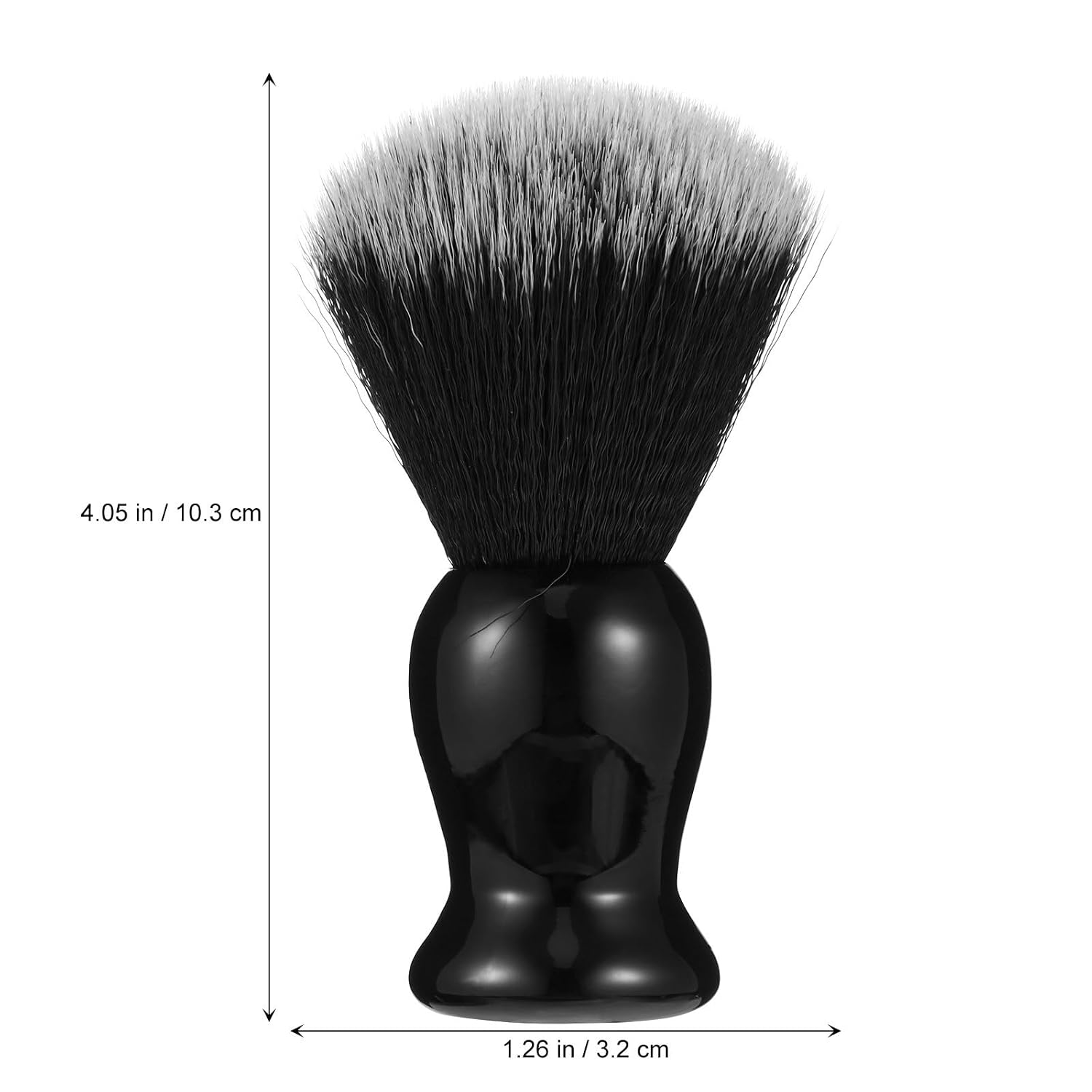 Zerodeko Practical Male Shaving Brush for Beard Grooming with Nylon Yarn and Wood Handle, Easy to Clean and Convenient to Carry, for Facial Hair Care and Salon Use