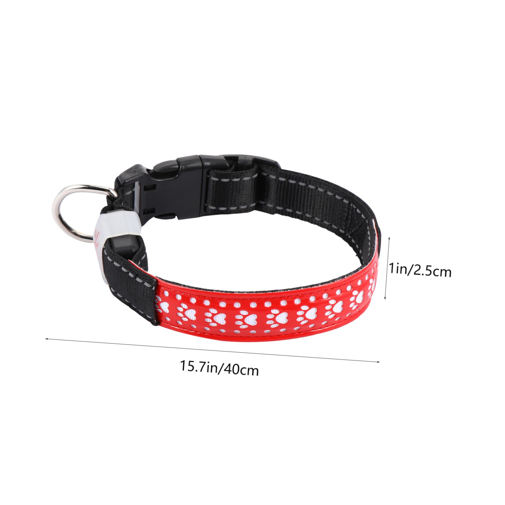 POPETPOP 3pièces Collier LED pour Chien PU Et Accessoire Éclairant pour Promenade Nocturne avec Modes Éclairage