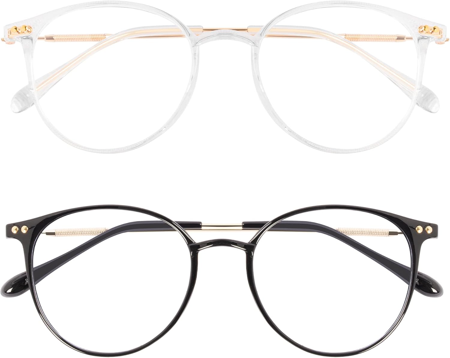 2 Pack Blue-Light Glasses Computer...