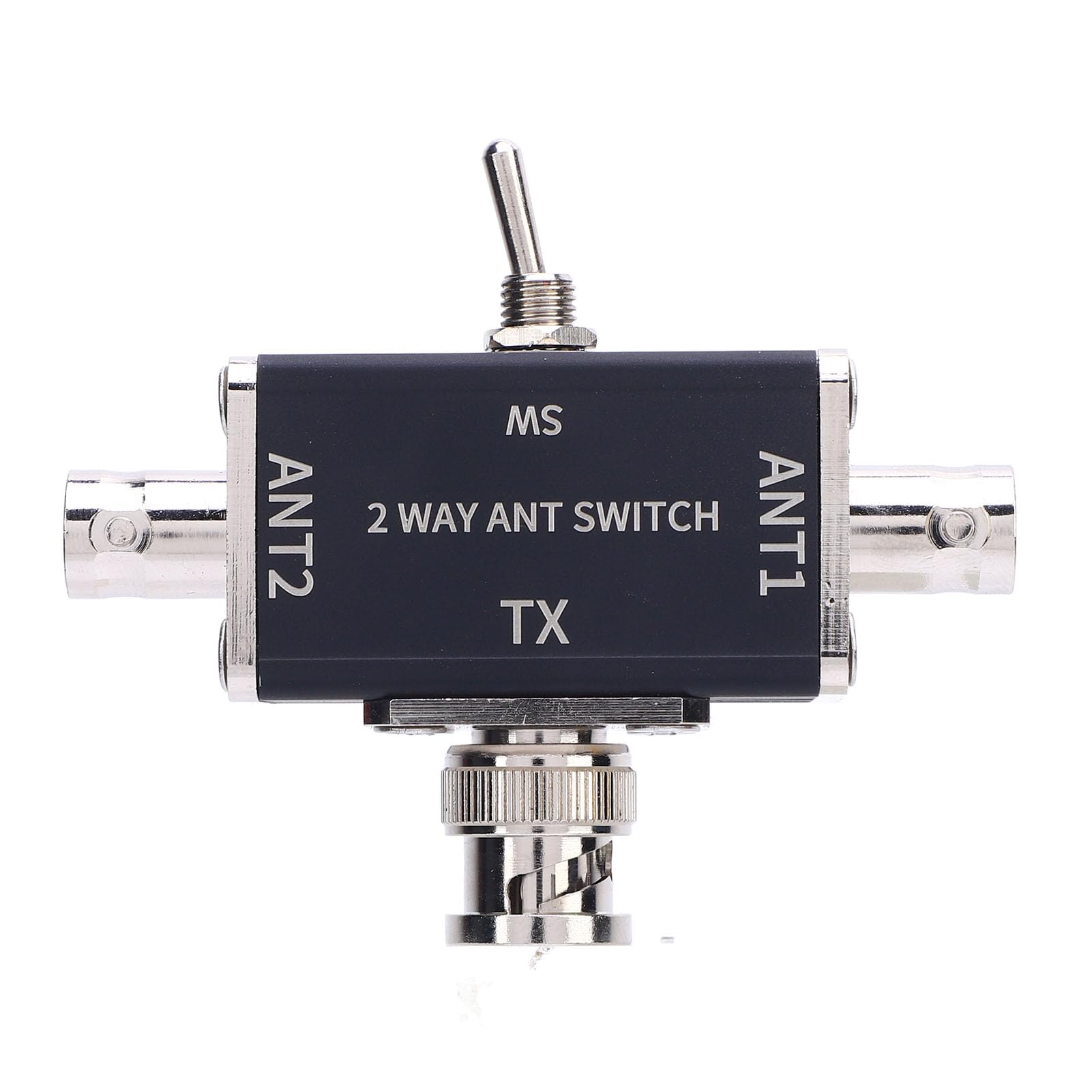Continción Coaxial de Antena de Jamón CB 2 Formas, Conmutación Coaxial de 2 Posición con Conector BNC 100W 1 a 30MHz Rango, 1 Entrada 2 Salida